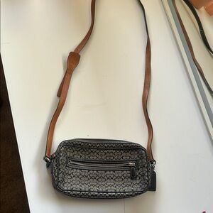 Coach Black and Brown Crossbody Bag
